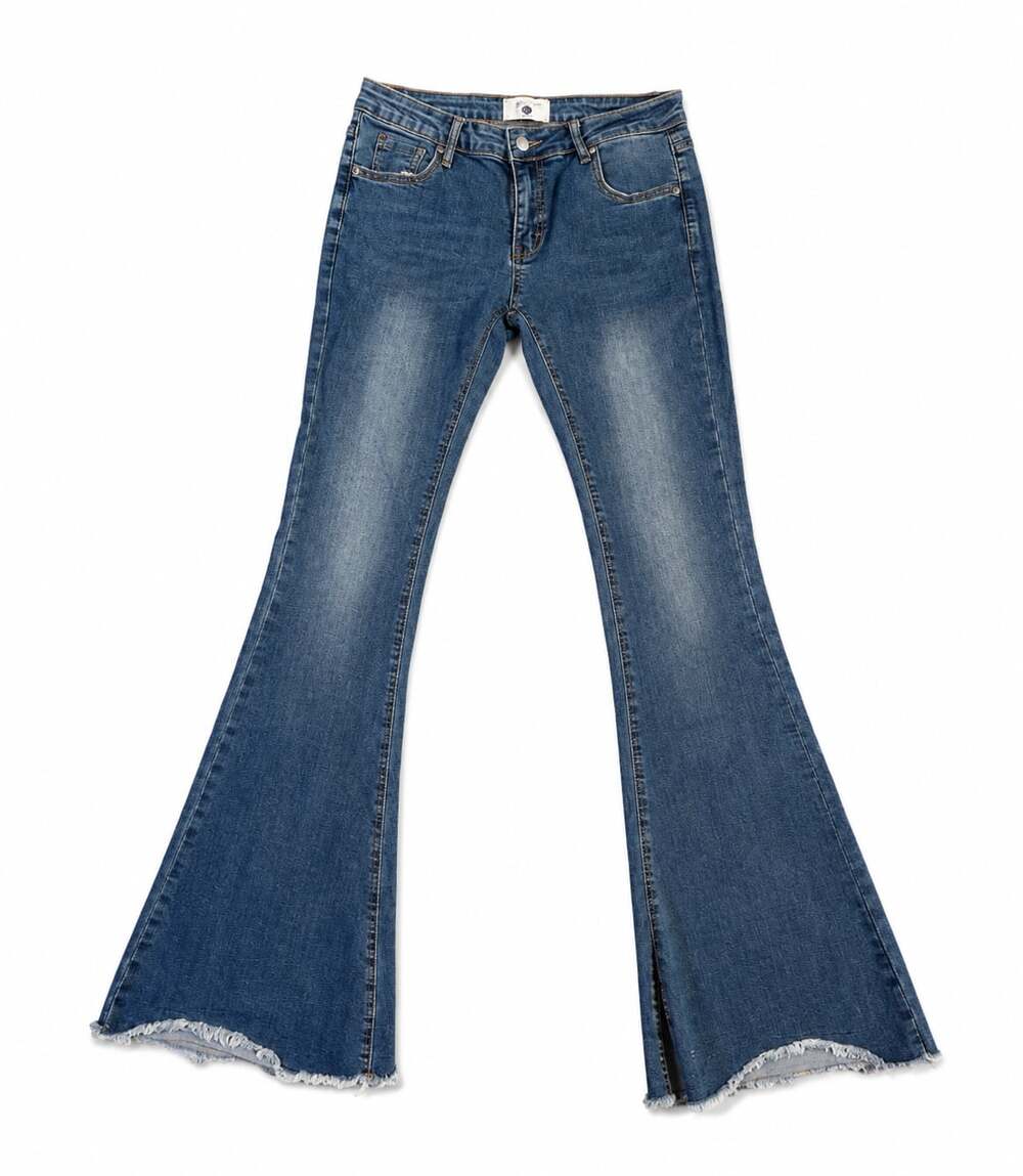 Ac for AgWomen's Size 29 Flare Raw Hem Jeans